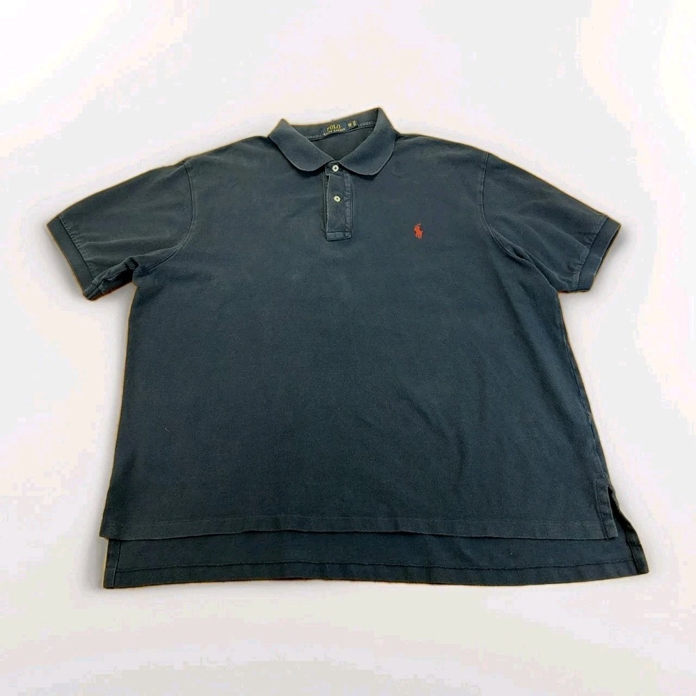 Polo Ralph‎ Lauren Men's 2XB Blue Short Sleeve Polo Shirt Red Pony